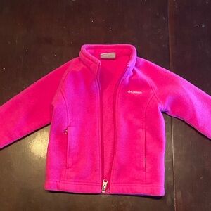 Columbia Vibrant Pink Full-Zip Fleece